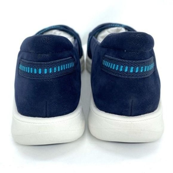 Clarks Cloudsteppers Adella Poppy Slip On Shoes Woven Sneakers New - Picture 6 of 14